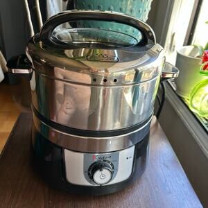 Euro Cuisine FS3200 Stainless Steel Electric Food Steamer